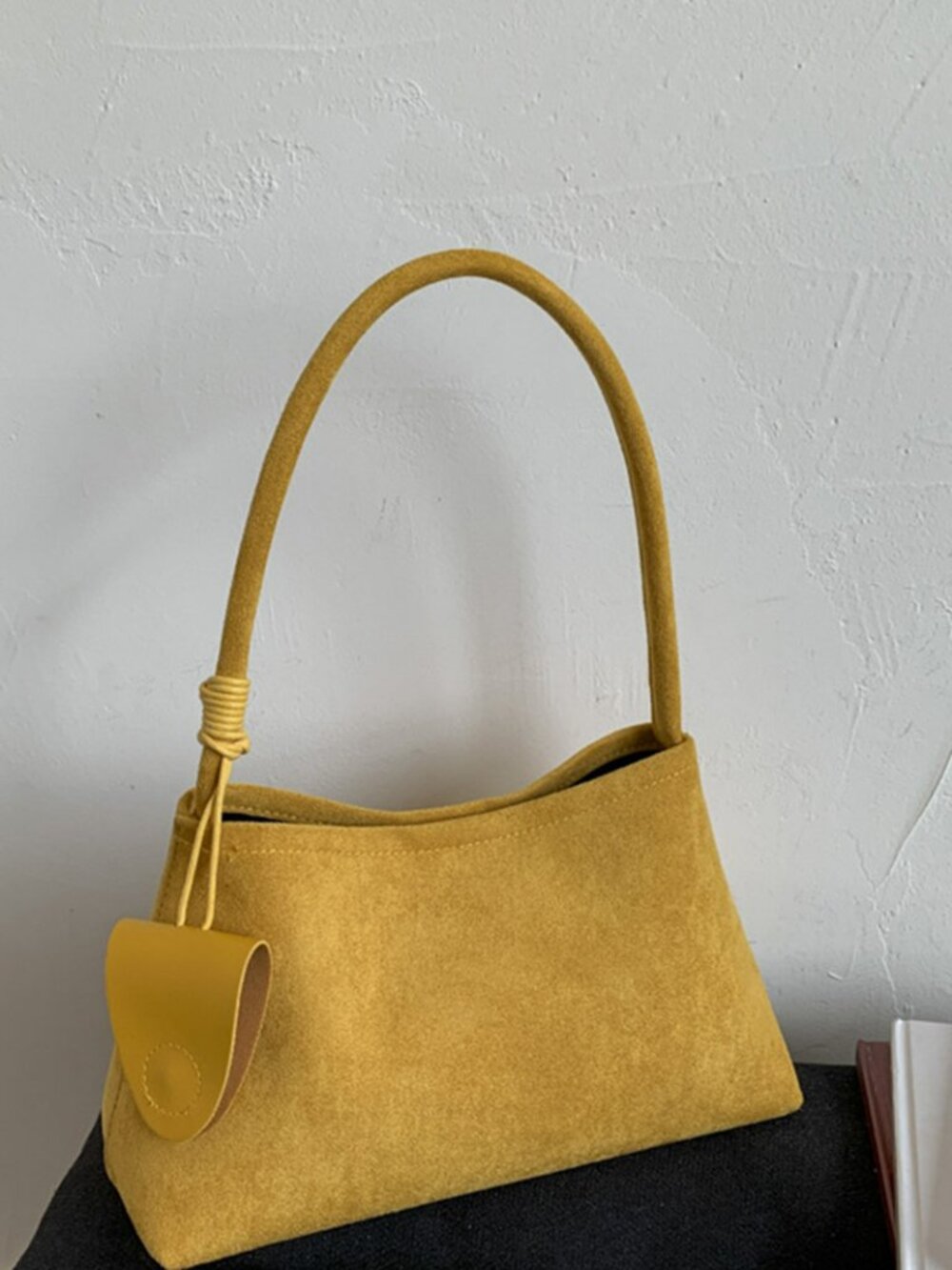Minimalist Hobo Shoulder Bag | Everyday Faux Leather Tote - Picture 4 of 16